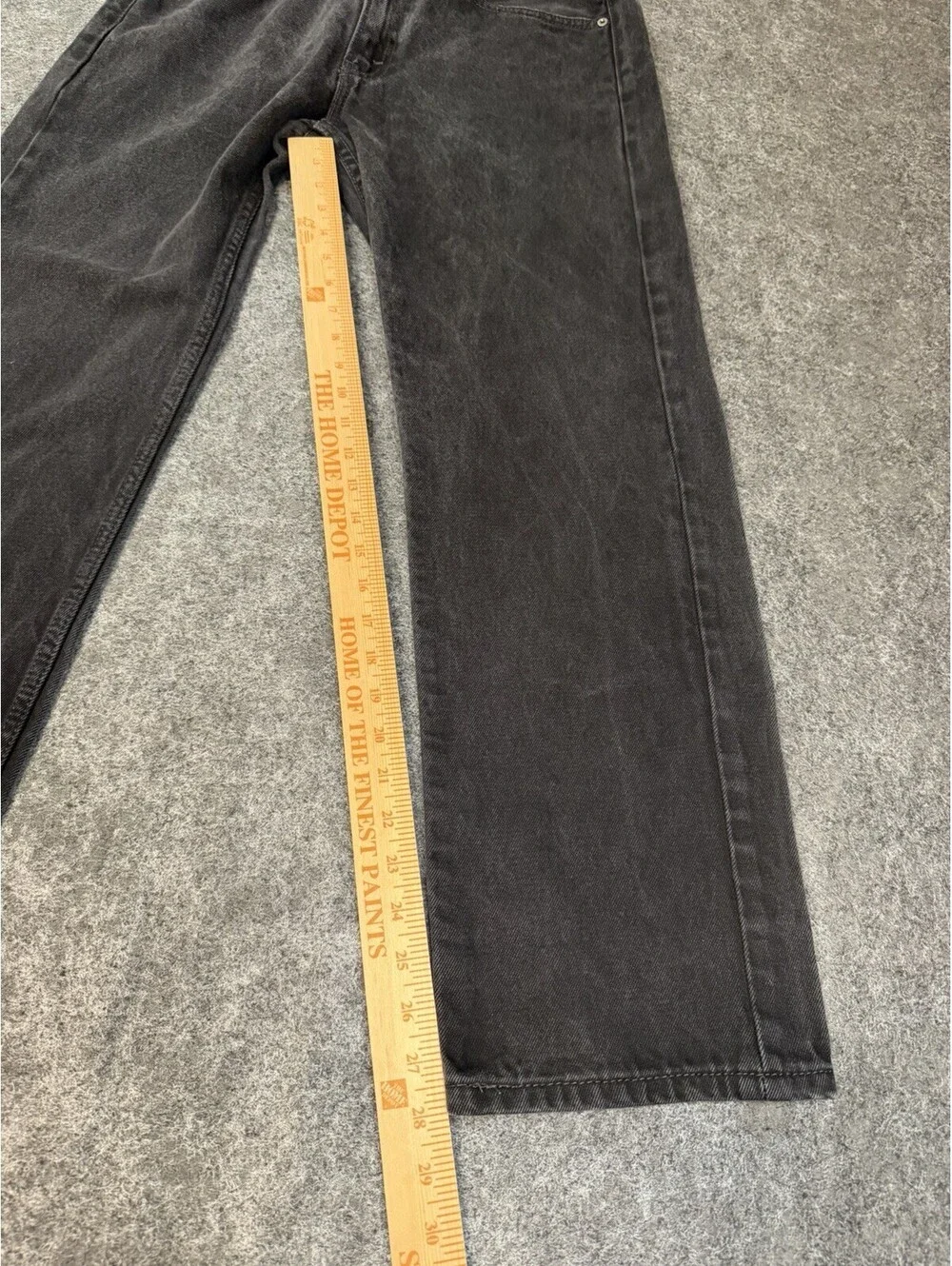 Levis 505 Regular Fit Jeans Mens 34x30 Black Faded Straight Leg Denim